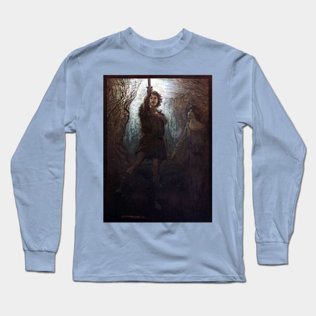 Siegmund the Walsung - The Rhinegold and the Valkyrie - Arthur Rackham Long Sleeve T-Shirt by forgottenbeauty